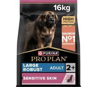 Purina Pro Plan - Sensitive Skin - Croquettes Grand Chien Saumon - 16 kg | Croquettes Chien Grande Taille Peau Sensible Saveur Saumon - Riche en Oméga-3, sans blé - Santé Chien - Repas savoureux