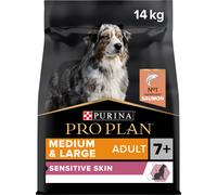 Purina Pro Plan Medium & Large 7+ Sensitive Optiderma, saumon et riz 14 kg