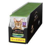 Purina Pro Plan Stérilisé avec du canard pour chats 26x85g (18+8 GRATUIT)