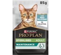 Purina Pro Plan Stérilisé Mantainance Aliments Humides pour Chats Stérilisés Mouettes en Gelée Poisson de l'Océan, 40 Sachets de 85 g