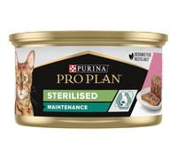 Purina Pro Plan Sterilised Maintenance Aliment Chat Au Thon Et Saumon 24x85g