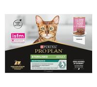 Purina Pro Plan Sterilised Maintenance Aliment Humide Pour Chats Stérilisés Saumon Et Thon 12x85g