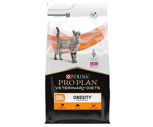 PURINA PRO PLAN Veterinary Diets Feline OM St/Ox Obesity Management croquettes pour chats en surpoids 2x5kg