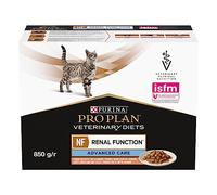 Purina Pro Plan Veterinary Diets NF Renal Function | 10 x 85 g | Nourriture Humide pour Chats | Mélange nutritionnel spécial avec Une Faible teneur en phosphore | Saumon