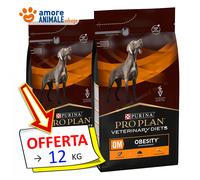 Purina PRO PLAN Veterinary Diets OM Gestion De L’Obésité Croquettes Sec 3/12 Kg