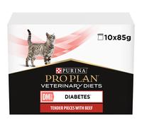 Purina Pro Plan Veterinay Diets DM pour Chat au porc 10x85g