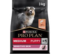 Purina Sensitive Skin croquettes chiot moyenne taille 3 kg au saumon peau et pelage sains
