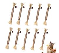 Puriq Natural Silvervine Dental Sticks, Silvervine Stick for Cats, Interactive Kitten Chew Toy, Teeth Cleaning (10PCS)