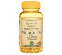 Puritan's Pride Vitamine D3 125 mcg ( 5000 UI ) - 200 gélules