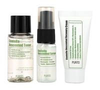 Purito, Mini-Trousse Non Parfumée Centella, Trousse De 3 Pièces