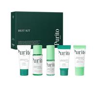 PURITO SEOUL Best Kit - Skincare Routine with Panthenol Cleanser & Cream, Unscented Centella Serum & Toner, Sun Lotion For All Skin Types, Gift Set, For Face, Facial Serum, K-Beauty, 3.52 fl. oz.