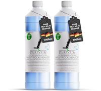 PURIVITA® Détergent concentré pour aspirateur laveur [2x1 L] - Parfum frais - Produit de nettoyage pour sols - Soin de lavage des sols - Détergent pour aspirateur à eau pour tous types de surfaces