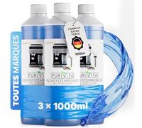 PURIVITA® Nettoyant Circuit de Lait Machine à Café & Mousseur, 3x1L | Pour mousseurs à lait, circuits de lait et machines à café, élimine résidus et dépôts