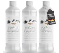 PURIVITA® Nettoyeur Ultrasons Concentré 3L, Lot de 1 -Nettoyant pour Appareils à Ultrasons -Liquide de Nettoyage pour Ultrasons -Produit Ultrasons pour Lunettes, Bijoux & Monnaie - Ultrasonic Cleaner