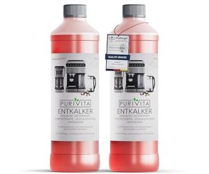 PURIVITA® Universel Detartrant Machine a Cafe [2x750ML] - Anti Calcaire avec Compatibilité Universelle - Produits Détartrant pour Machines à Café - Anticalcaire Convient pour les Marques Connues