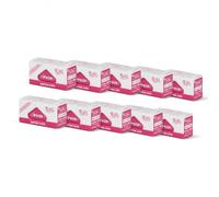 PURIZE® Rolls 4,20 m x 44 mm, Rose, lot de 10, papier continu à rouler | 10 x 4,20 m pour ta créativité, se déchire facilement à la longueur voulue, expérience de fumée unique