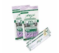 PURIZE Xtra Slim Size Lot de 100 filtres à charbon actif 6 mm et 2 feuilles PURIZE Papers (lilas)