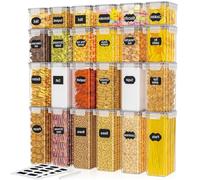 PurKeep Lot de 24 Boîtes Hermétiques Alimentaires avec Couvercles | Boîte de Rangement pour Cuisine en Plastique Alimentaire |Boîte à Croquettes pour Chien,Boîte à Sucre