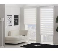 Purline | Store Enrouleur Nuit et Jour Store Complet Dimensions Largeur x Hauteur 140x180 cm - Store Nuit et Jour Tissu 137x175 cm Installation au Mur ou au Plafond - Store Nuit et Jour Couleur Crème