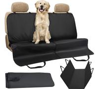 Purlov 23691 Couverture de protection de voiture pour chiens de taille moyenne et grande taille pour siège arrière, tapis de transport, pneus, semis d'arbre, sangles de fixation, étanche, universelle