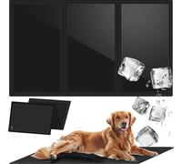 PURLOV 25536 Tapis rafraîchissant pour chiens et chats 110 x 70 cm - Tapis en gel auto-rafraîchissant - Accessoire pour chiots - Confort parfait en déplacement et à la maison - Accessoire pour chien