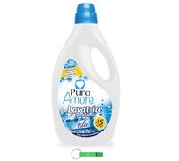 PURO AMORE Lot de 6 lessives Detersivo Lavatrice Blue Hygiène - Lessive liquide idéale pour les vêtements blancs et colorés - 45 lavages 2025 ml + porte-clés Beni Culinari gratuit