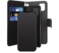 Puro Book Case, 2 en 1; Couverture Amovible; en éco-Cuir Compatible avec la Fermeture magnétique de l'iPhone 12 Mini; 3 Pochettes Noires pour Cartes