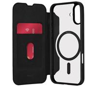 PURO Book Mag 2 coque pour téléphone 6.1" Folio Noir et Transparent pour Apple iPhone 16