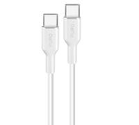 Puro Câble USB-C vers USB-C PUUSBCUSBCICONWHI 1,5 m souple silicone 3A 60W Blanc