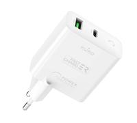 PURO Chargeur Double Prise USB A + C PD 32W (12+20W) Power Delivery Blanc
