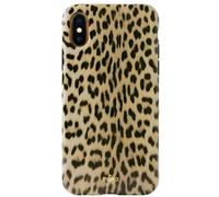 PURO Coque pour Apple iPhone XS Max Série Glam Leopard Chic et Résistante Beige