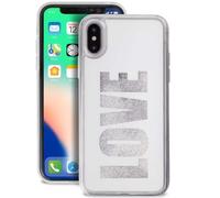 Puro Cover Aqua Love Glitzer Coque Protection Snap-On Pour iPhone X / XS