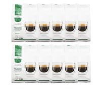 Puro gimoka aroma, espresso gusto italiano cremoso capsules de café nescafé dolce gusto compatible vert, 160 capsules