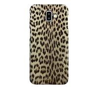 Puro Glam Coque Leopard pour Samsung J6+ Noir