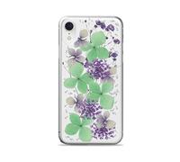 Coque pour iPhone XR Série Glam Hippie Chic au Décor Fleurs Naturelles Transparent