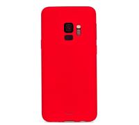 Puro ICON Coque Silicone pour Samsung Galaxy S9 Rouge Gris