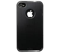 Puro Métal Coque pour iPhone 4/4S avec protection d'écran Noir