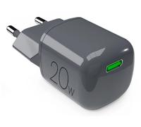 PURO PUFCMTCUSBC20WGDKGR chargeur d'appareils mobiles Smartphone, Tablette Gris Secteur Charge rapide Intérieure