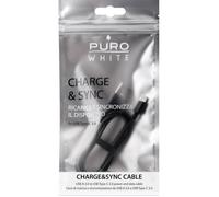 PURO PWCUSBCBLK Câble USB-A Vers USB-C 1MT Noir