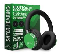 Puro Sound Labs BT2200-Plus Casque Bluetooth pour Enfants à Limitation du Volume - Casque Plus Sûr pour Enfants - Qualité Audio de Niveau Studio et Isolation du Bruit - Vert