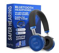 Puro Sound Labs JuniorJam Plus Écouteurs avec limitation de volume pour enfants, audio plus sûr pour protéger l'audition - Écouteurs Bluetooth réglables pour tablettes, smartphones, PC - Autonomie de