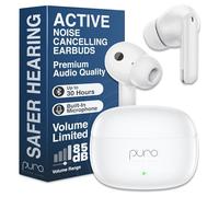 Puro Sound Labs PuroQuiet-Air Écouteurs Bluetooth à suppression active du bruit, écouteurs sans fil à volume limité pour une écoute sûre, toucher doux, charge de type C avec microphone intégré et