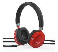 Puro Sound Labs PuroQuiet Plus Casque supra-auriculaire Bluetooth avec suppression du bruit pour enfants avec micro, design supra-auriculaire léger, son de qualité studio (rouge)