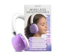 Puro Sound Labs PuroQuiet Plus Écouteurs Bluetooth avec Suppression du Bruit pour Enfants avec Microphone, Design léger dans l'oreille, Son de qualité Studio (Violet)