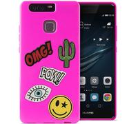Puro TPU Coque Patch-Mania + 5 Autocollants pour Huawei P9