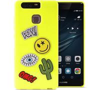 Puro TPU Coque Patch-Mania + 5 Autocollants pour Huawei P9