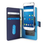 Puro Universal Slim Portefeuille Brochure Étui à Clapet Protection 360° Bleu M