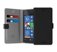 Puro Universel Slim Wallet Booklet Flip-Case Protection Housse 360°Cases Noir M