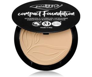 puroBIO Cosmetics Compact Foundation fond de teint compact poudré SPF 10 teinte 01 9 g
