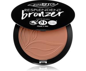 puroBIO Cosmetics Resplendent bronzer effet mat teinte 03 Beige Brown 9 g